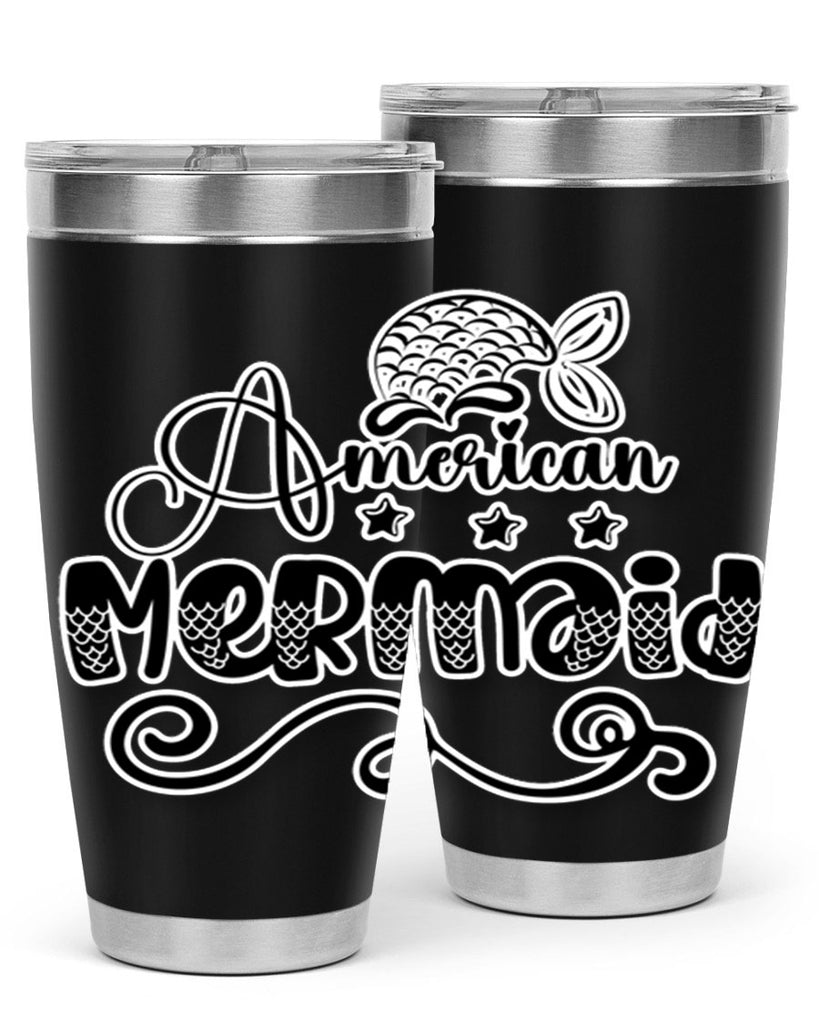 American Mermaid 15#- mermaid- Tumbler