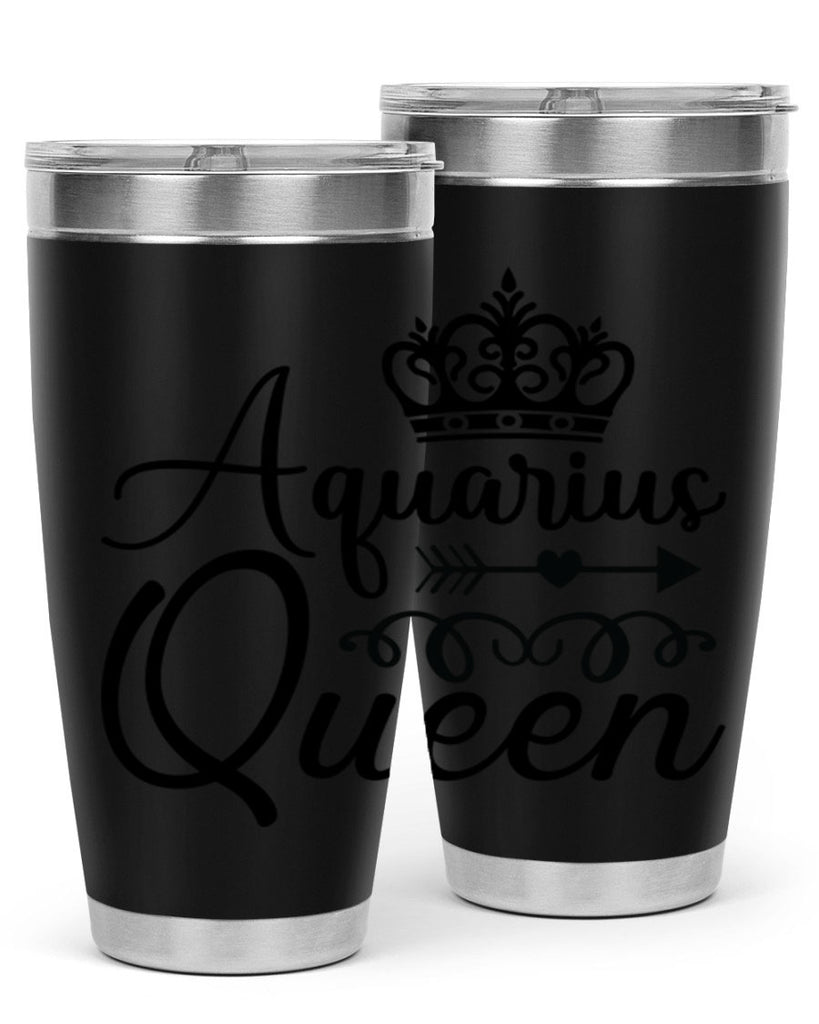 Aquarius queen 74#- zodiac- Tumbler