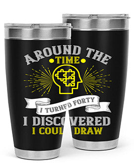 Around the time I turned forty I discovered I could draw Style 39#- self awareness- Tumbler