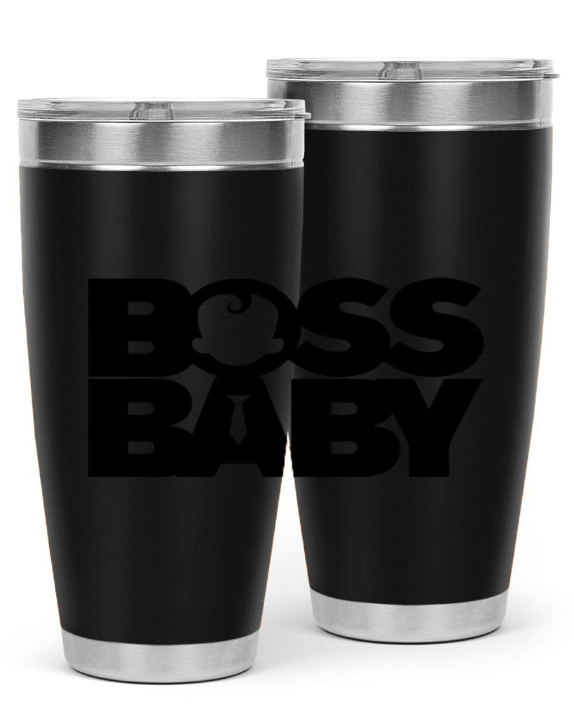 Boss Baby On Board 1#- black words phrases- Cotton Tank