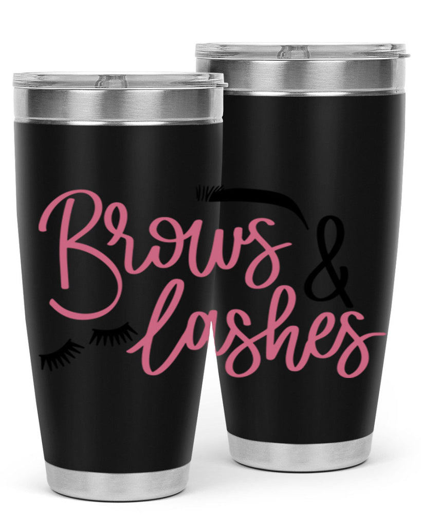 Brows Lashes Style 122#- make up- Tumbler