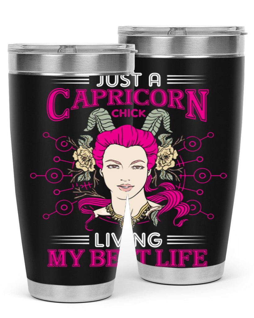Capricorn chick 193#- zodiac- Tumbler