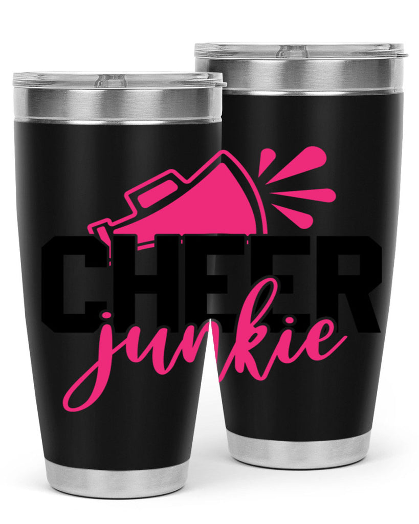 Cheer junkie 1390#- cheer- Tumbler