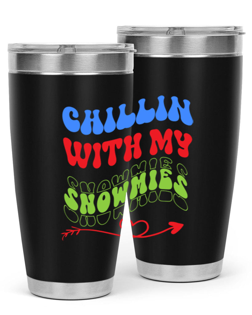 Chillin with my snowmies 42#- winter- Tumbler