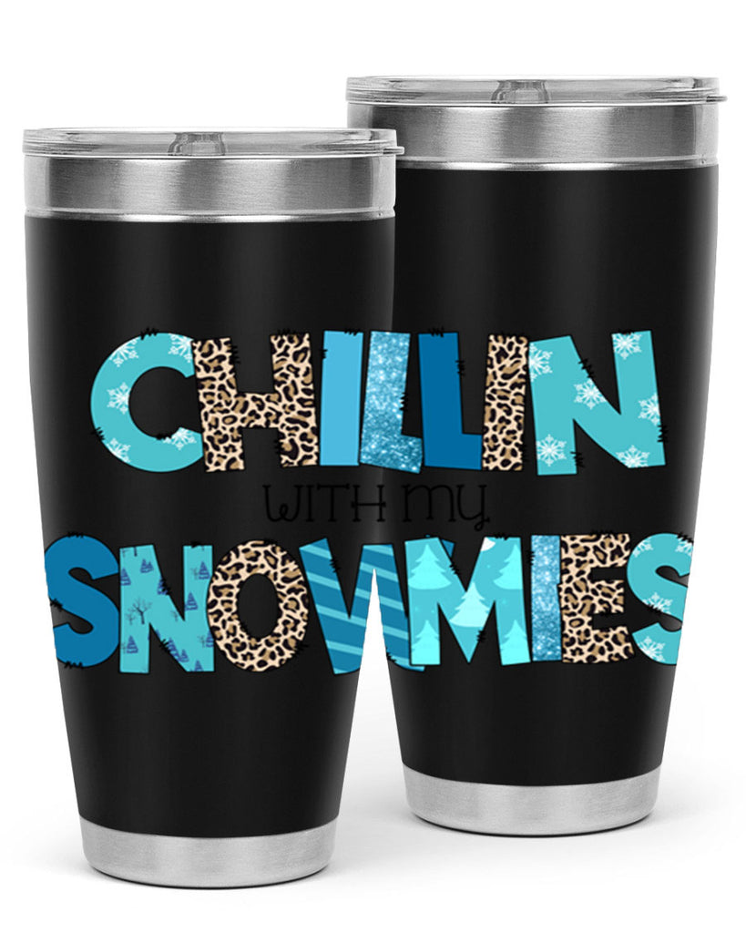Chillin with my snowmies 43#- winter- Tumbler