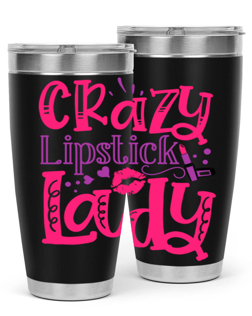 Crazy Lipstick Lady Style 241#- make up- Tumbler