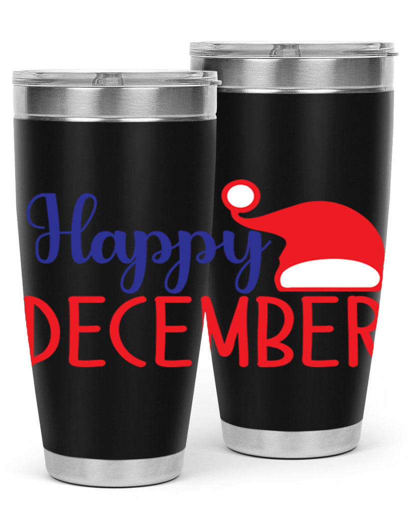 Happy December 135#- winter- Tumbler