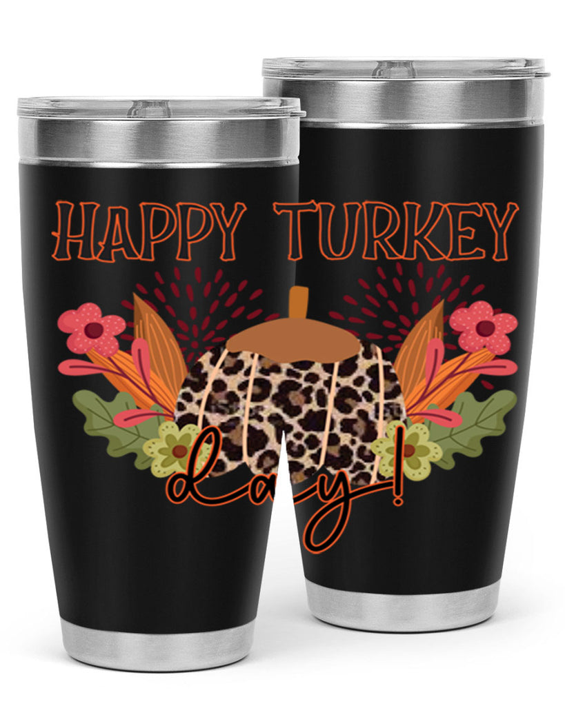 Happy turkey day 253#- fall- Tumbler