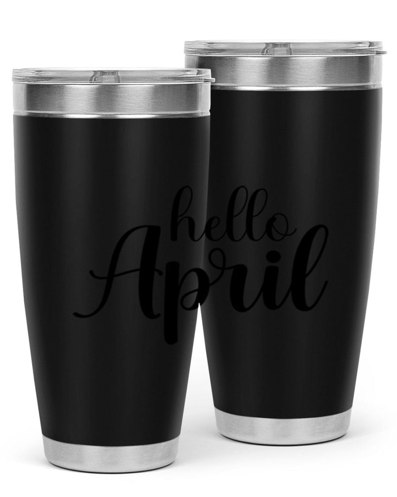 Hello april  219#- spring- Tumbler