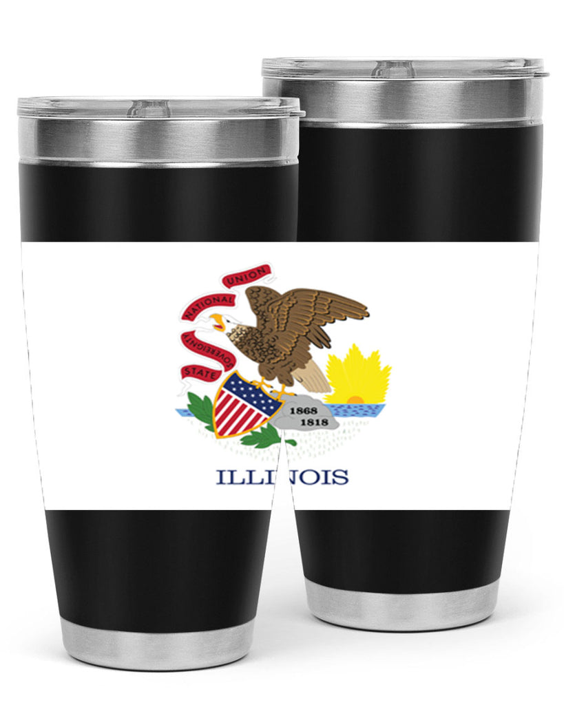Illinois 39#- Us Flags- Tumbler