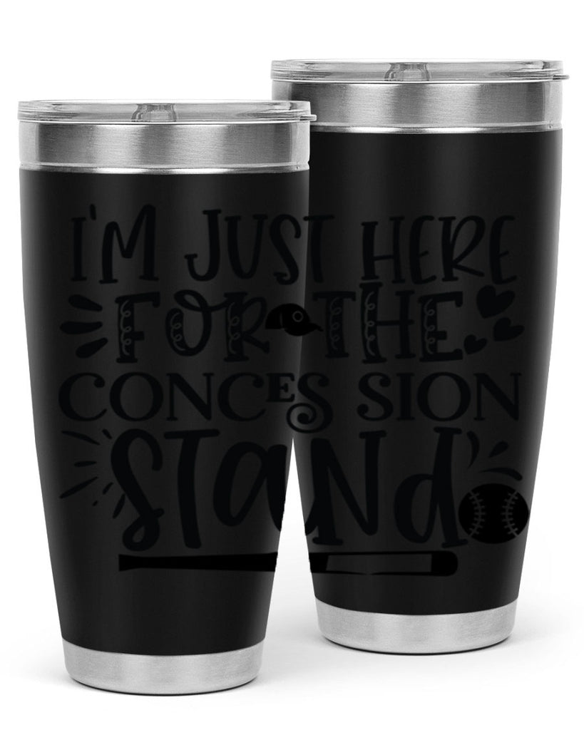 Im Just Here For the Conces sion stand 2072#- baseball- Tumbler