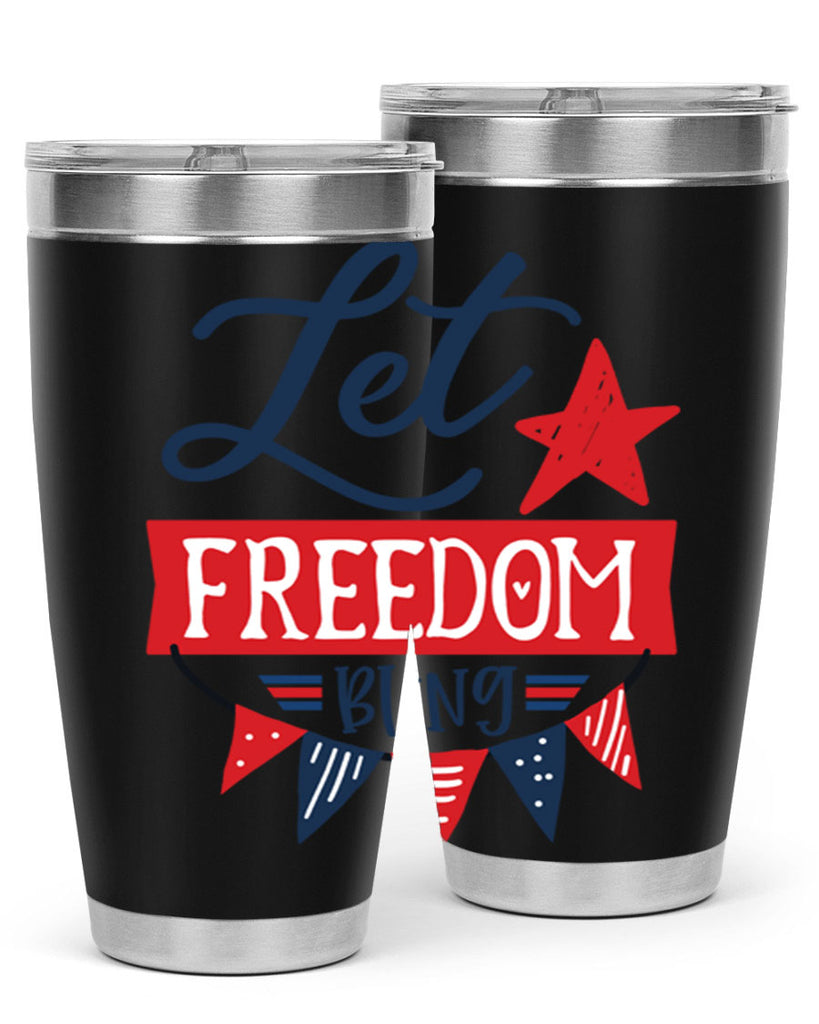 Let freedom bling Style 78#- Fourt Of July- Tumbler
