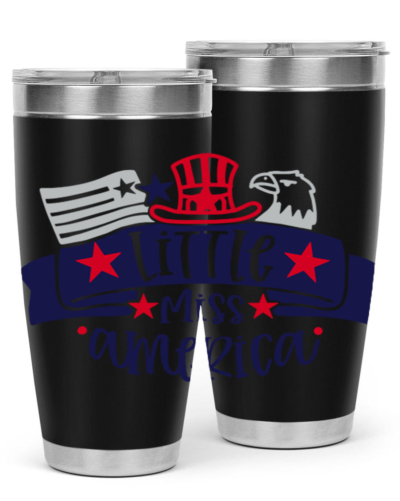 Little Miss America Style 162#- Fourt Of July- Tumbler