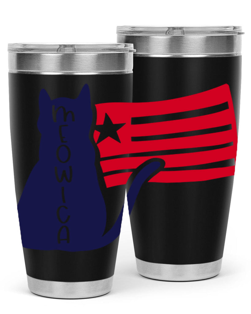 Meowica Style 166#- Fourt Of July- Tumbler