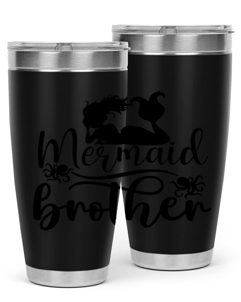 Mermaid Brother 355#- mermaid- Tumbler