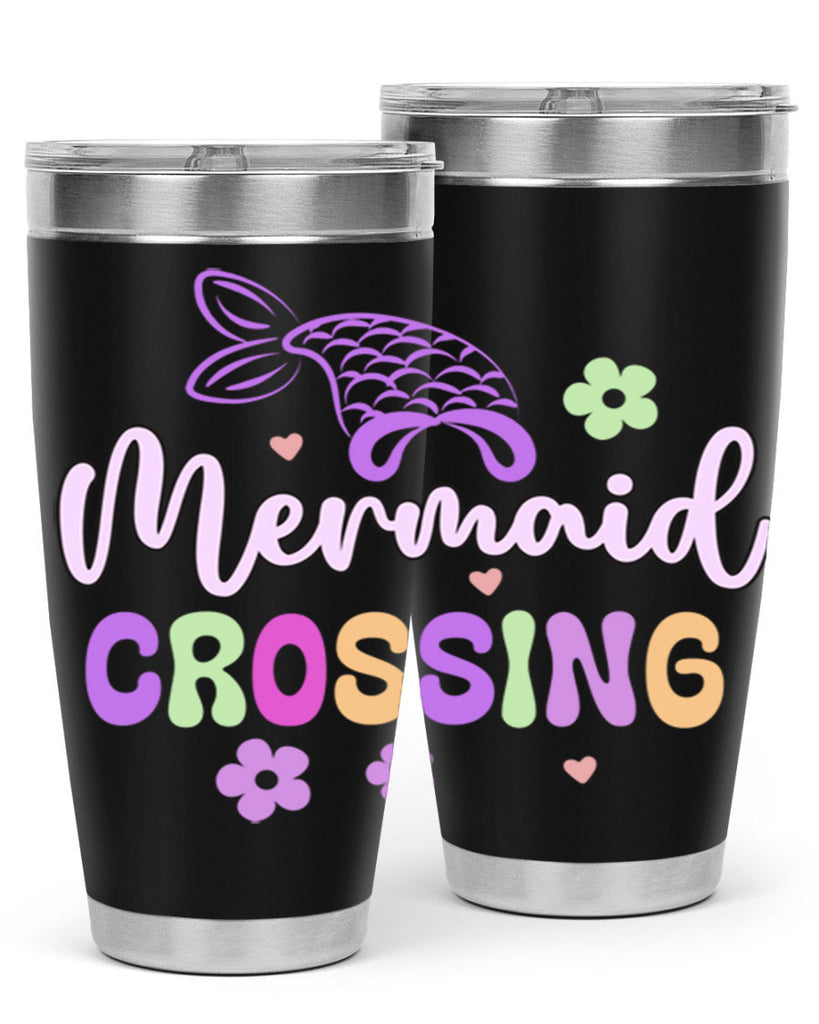 Mermaid Crossing 401#- mermaid- Tumbler