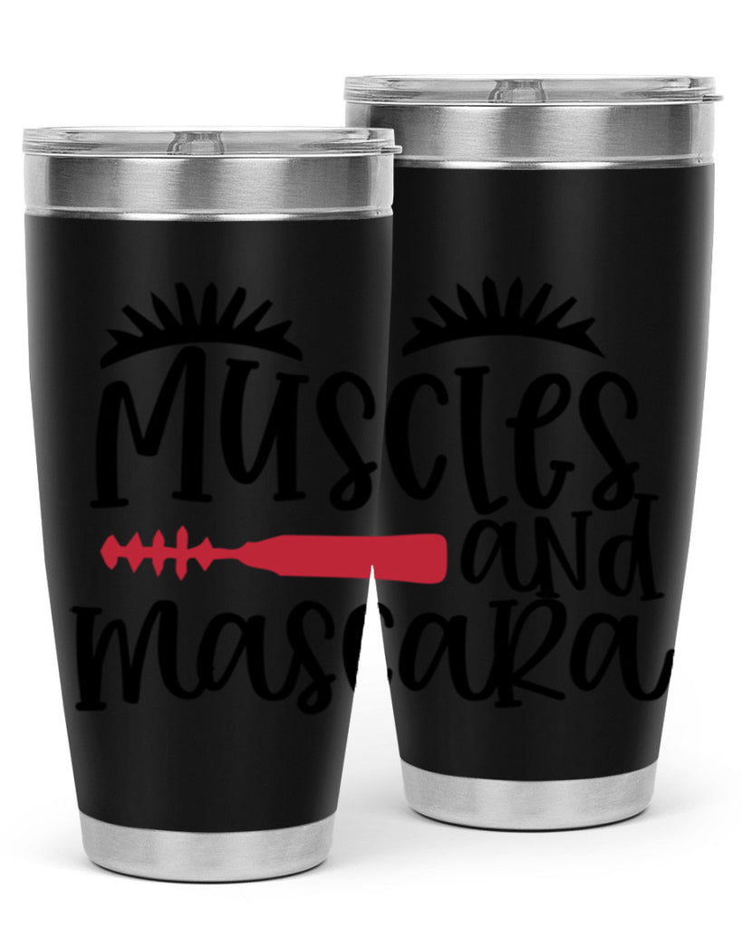 Muscles and mascara design Style 221#- make up- Tumbler