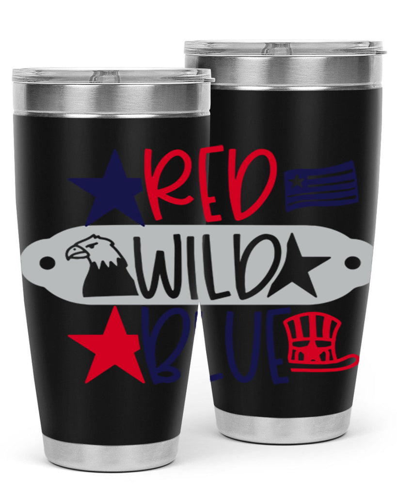 Red Wild Blue Style 171#- Fourt Of July- Tumbler