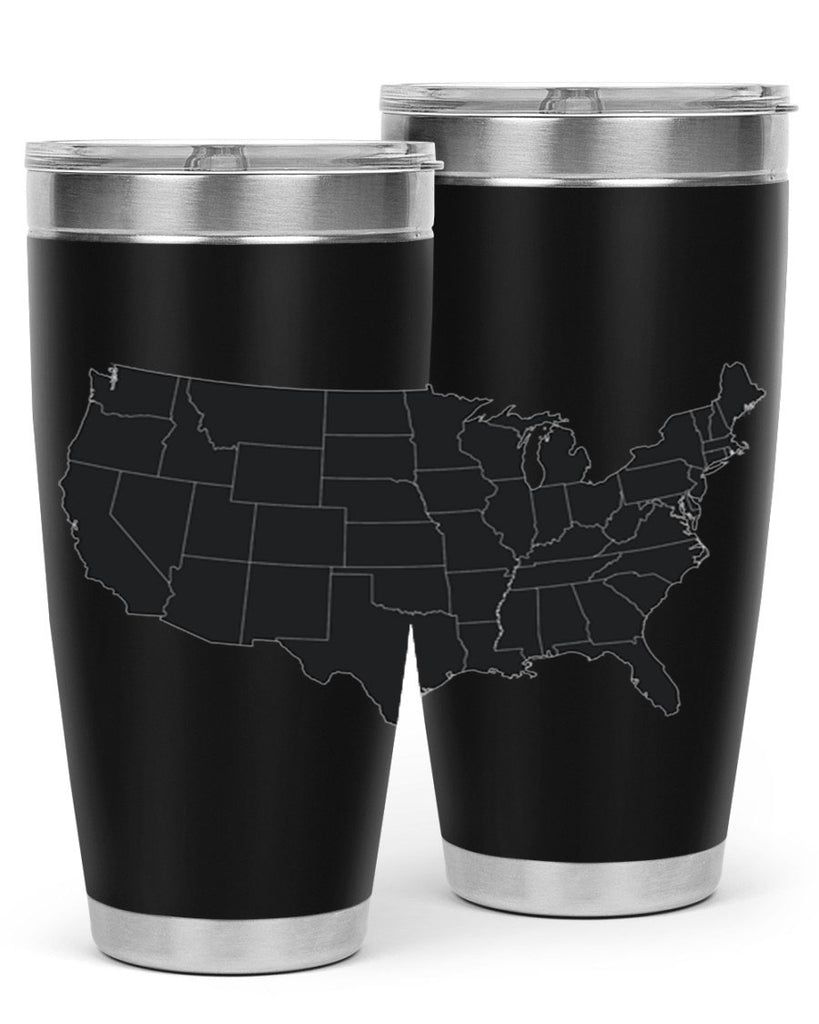 Separate Color Map Style 71#- Fourt Of July- Tumbler