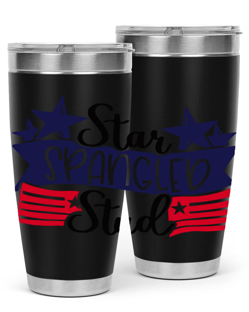 Star Spangled Stud Style 173#- Fourt Of July- Tumbler