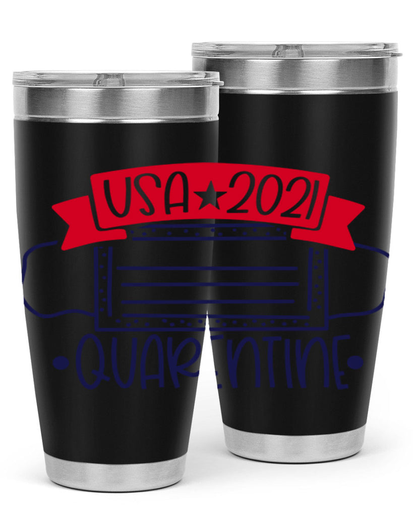 USA Quarentine Style 183#- Fourt Of July- Tumbler