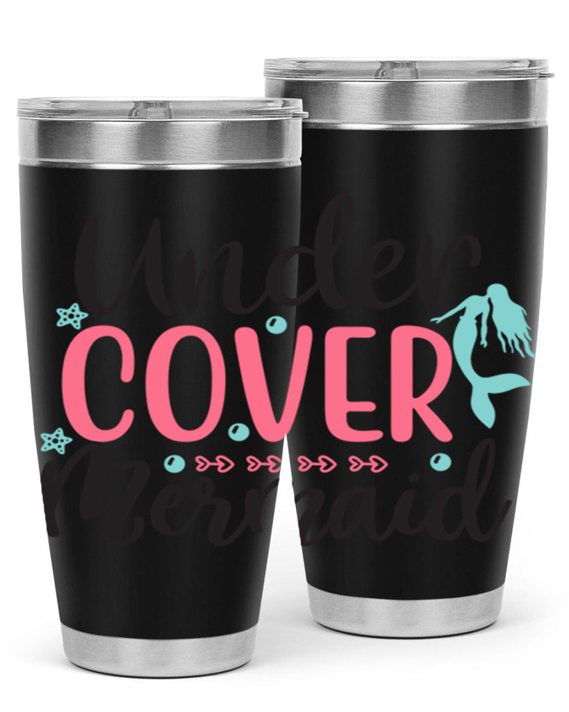 Undercover Mermaid 656#- mermaid- Tumbler