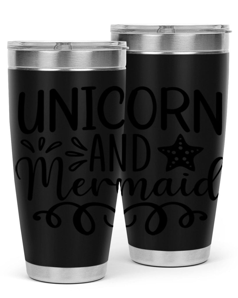 Unicorn And Mermaid 658#- mermaid- Tumbler