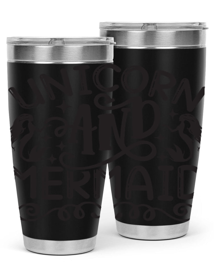 Unicorn and mermaid 660#- mermaid- Tumbler