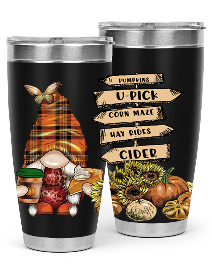 VintageFallGnome 625#- fall- Tumbler