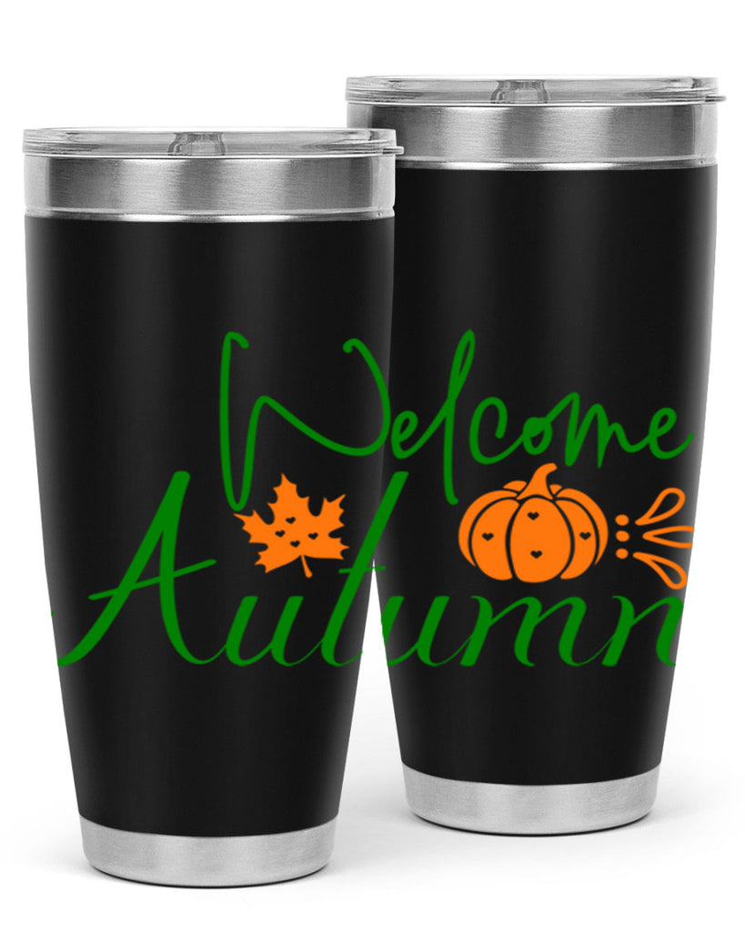 Welcome Autumn 627#- fall- Tumbler