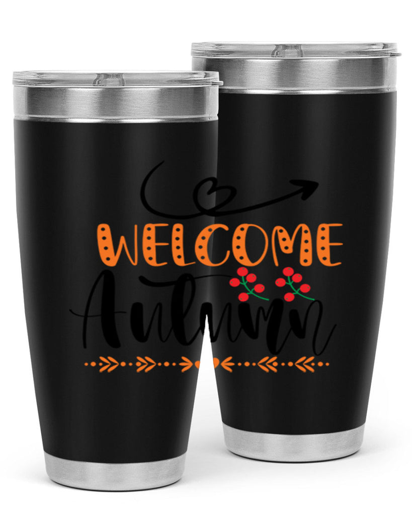 Welcome Autumn 628#- fall- Tumbler