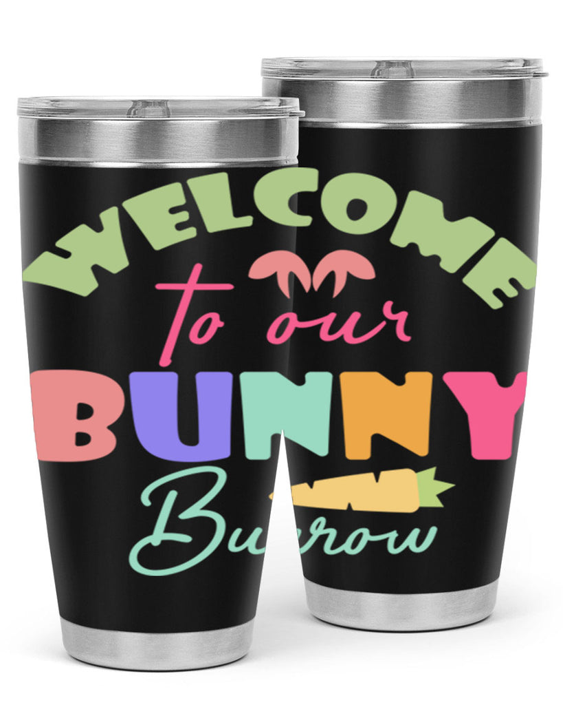 Welcome to our bunny burrow588#- spring- Tumbler