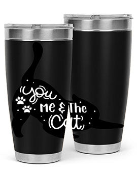You Me The Cat Style 111#- cat- Tumbler