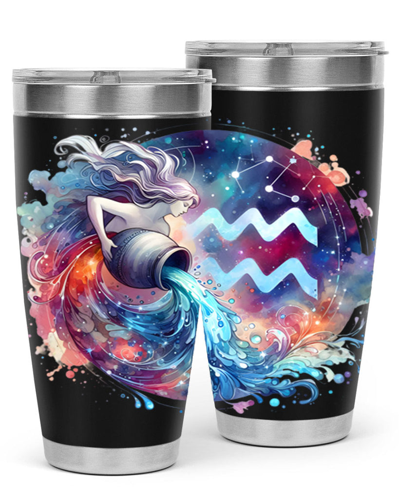 aquarius 90#- zodiac- Tumbler