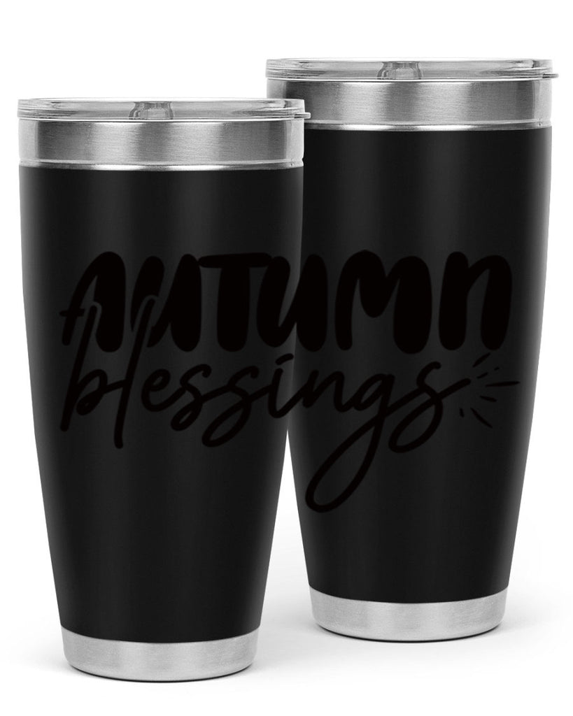 autumn blessings 65#- thanksgiving- Tumbler