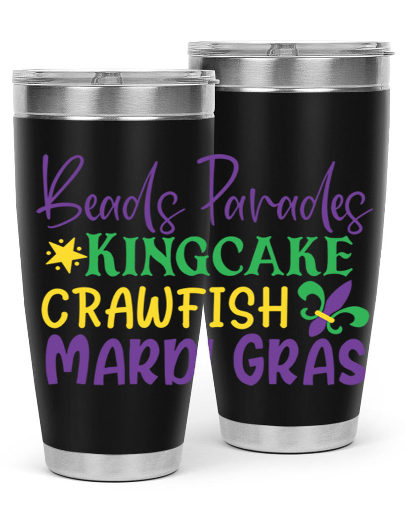 beads parades kingcake crawfish mardi gras 85#- mardi gras- Tumbler