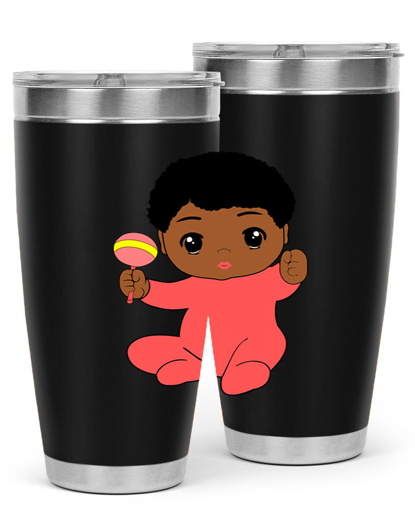 black baby boy 4#- black men - boys- tumbler