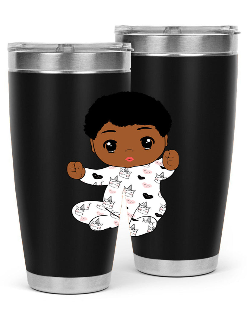 black baby boy 8#- black men - boys- tumbler