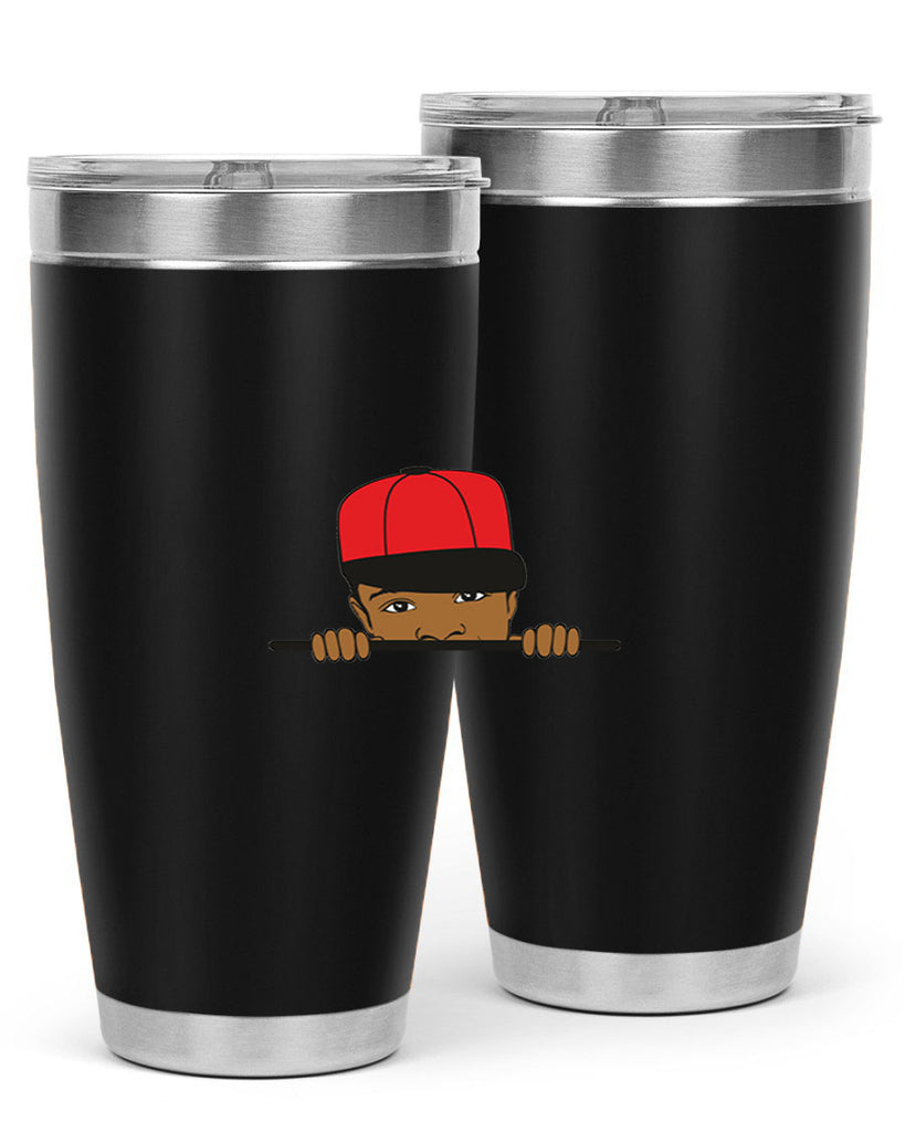 black boy 3#- black men - boys- tumbler