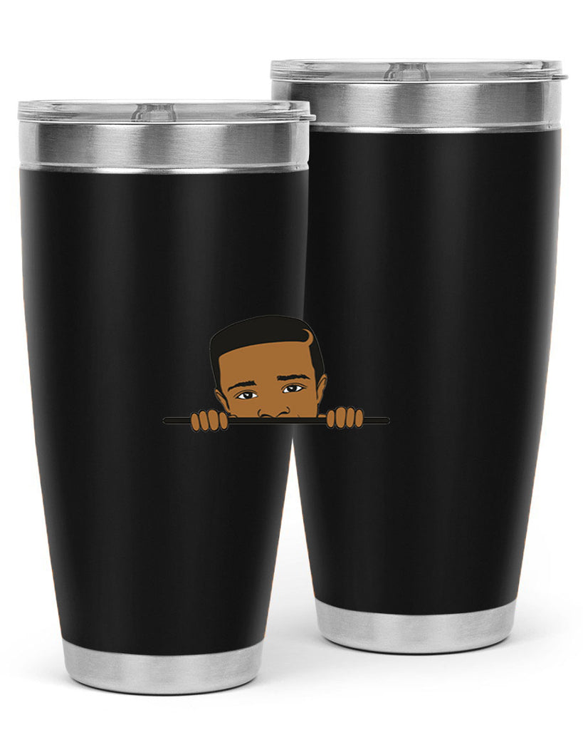 black boy 5#- black men - boys- tumbler