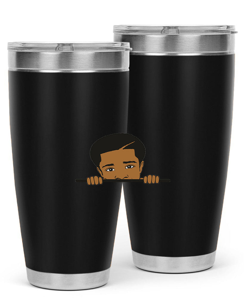 black boy 7#- black men - boys- tumbler