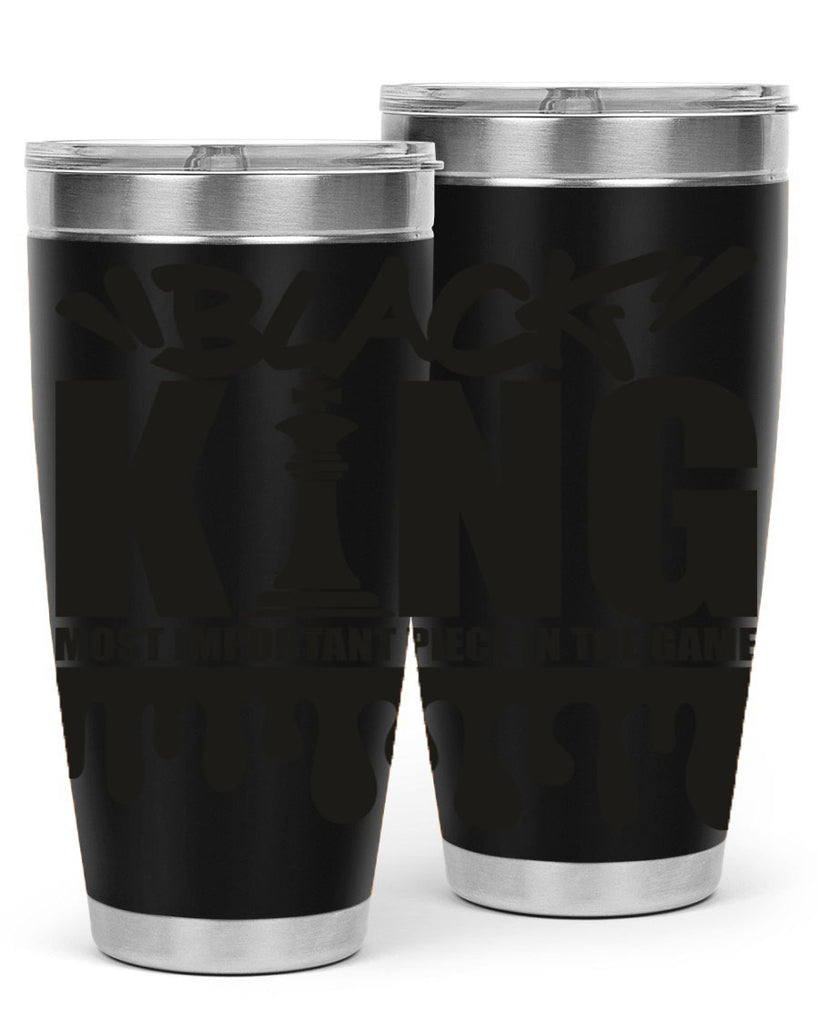 black king 214#- black words phrases- Cotton Tank