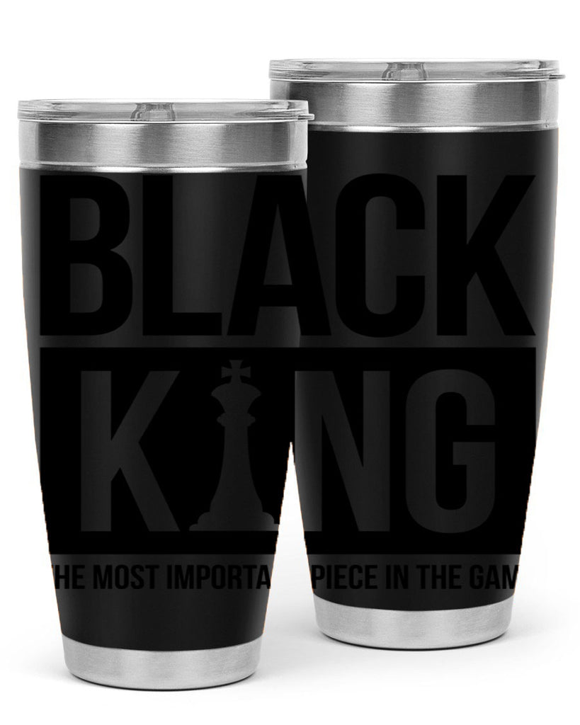 black king 234#- black words phrases- Cotton Tank