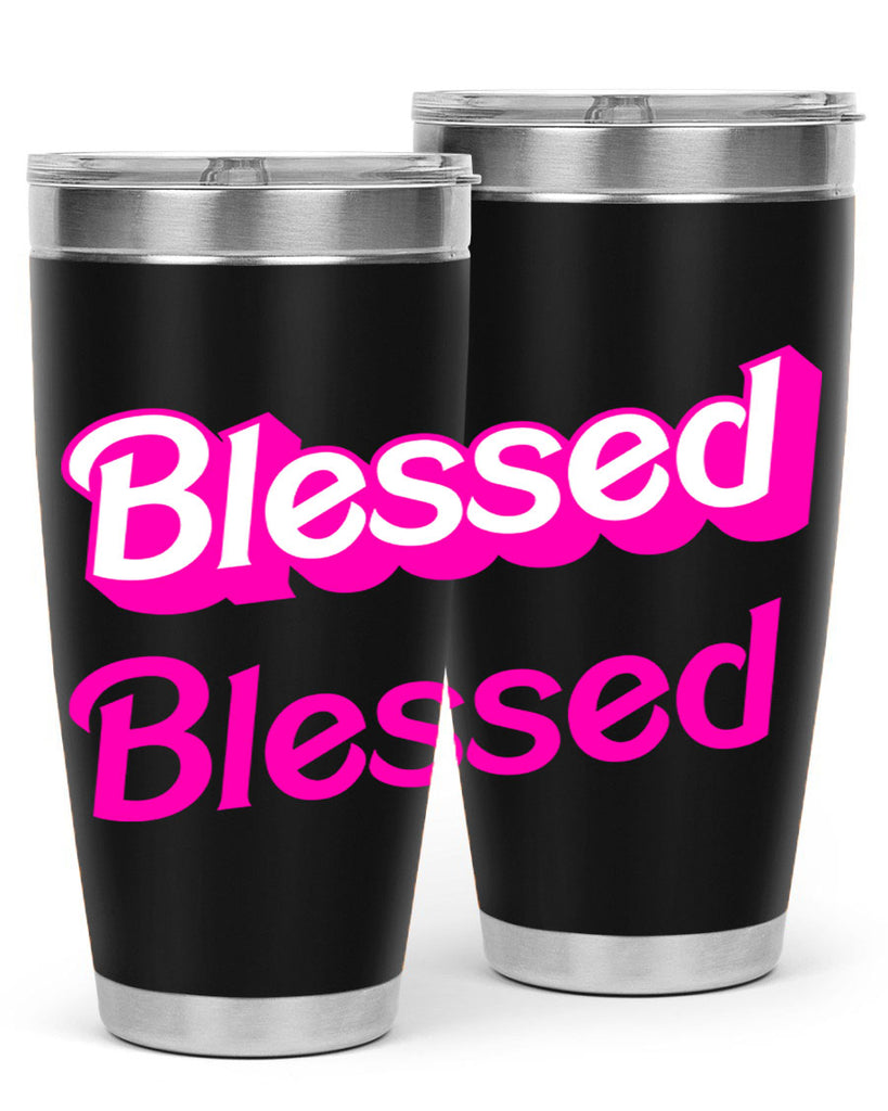 blessed barbie 193#- black words phrases- Cotton Tank