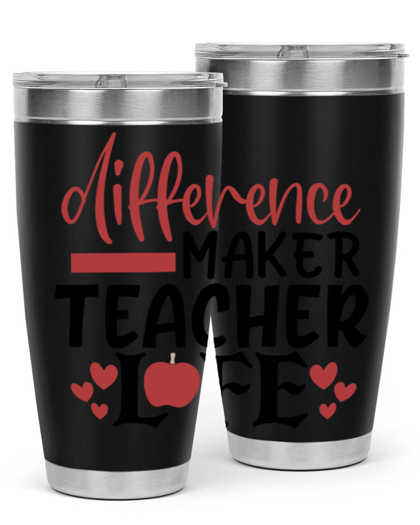difference maker teacher life Style 118#- teacher- tumbler