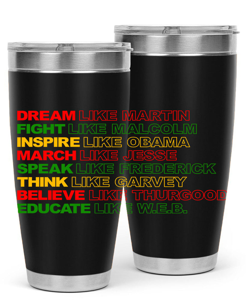 dream like martin 165#- black words phrases- Cotton Tank