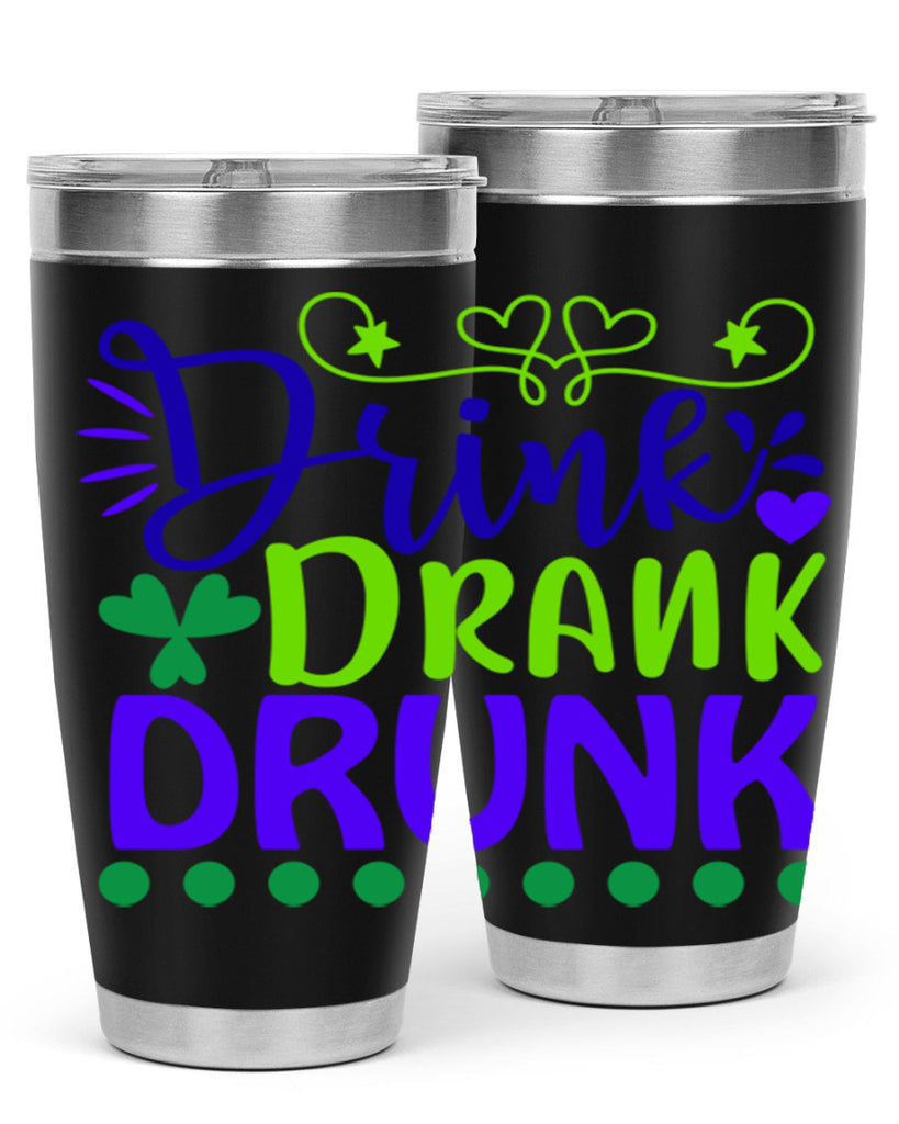 drink drank drunk 22#- mardi gras- Tumbler