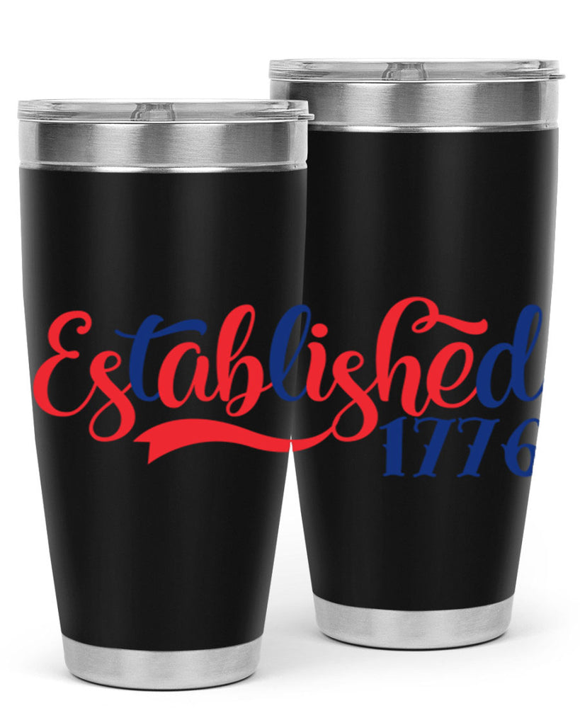 established Style 46#- Fourt Of July- Tumbler