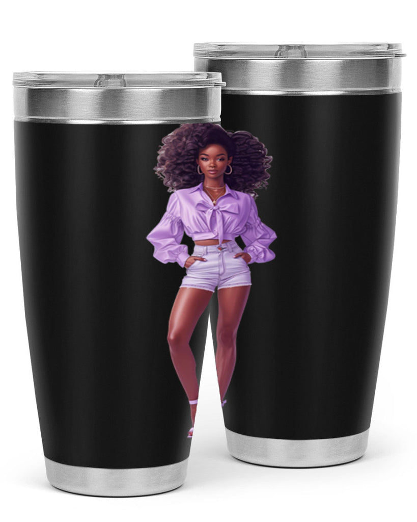 fashion girl in lavender 61#- fashion- Cotton Tank