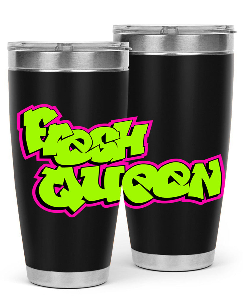 fresh queen 144#- black words phrases- Cotton Tank
